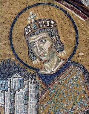 تمثال قسطنطين العملاق (نحو 313–324 م) — متاحف الكابيتول، روما.